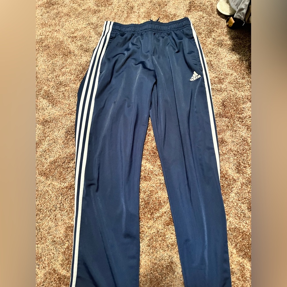 Blue Adidas sweatpants
